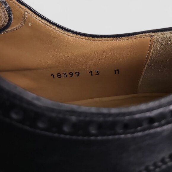 Magnanni Black Leather Shoes Men’s Size 13 M Made In Spain - Picture 12 of 12